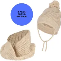 Sarlini - Muts & Colsjaal jongens - Kit - Winterset - 4 t/m 8 jaar