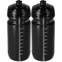 Discountershop Bidon 600 ml Fiets 2 stuks - Lichtgewicht Sportfles BPA-vrij - Fitness Waterfles - Geschikt voor Alle Bidonhouders - Vaatwasbestendig - Shakebeker - Duurzaam & Recyclebaar - Compact & Sterk