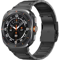 Bandz titanium band ‘Deluxe’ geschikt voor Samsung Galaxy Watch Ultra / Ultra 2025 (zwart) – luxe metalen schakelband met inkortset – duurzame en stijlvolle horlogeband voor je smartwatch
