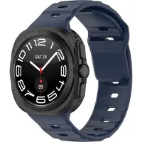 Strap-it Outdoor siliconen smartwatch bandje - geschikt voor de Samsung Galaxy Watch Ultra / Ultra 2025 47mm (donkerblauw)