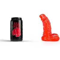 All Red Dildo 13 x 4,5 cm - rood