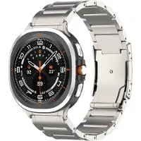Strap-it Titanium schakel band - geschikt voor Samsung Galaxy Watch Ultra / Ultra 2025 (titanium kleur)