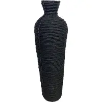 Cozy ibiza Vaas nature lang zwart 57 cm
