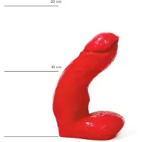 All Red Dildo 15 x 4 cm - rood