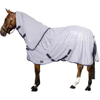 Imperial Riding - Vliegendeken met hals - Reese - Silvergrey - Maat 125