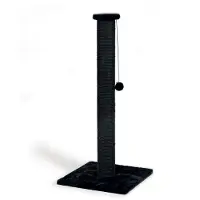 Beeztees Serpa XL Katten Krabpaal - Hoge krabpaal - Met touw - Met balletje - Zwart - 40x40x90 cm