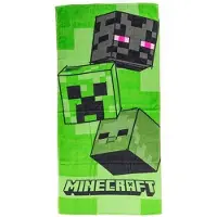 Minecraft Strandlaken - 70x140 cm - Groen