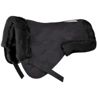 Waldhausen Synthetic Lambskin Halve Pad Zwart Pony