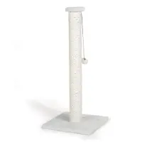 Beeztees Serpa XL Katten Krabpaal - Hoge krabpaal - Met touw - Met balletje - Wit - 40x40x90 cm