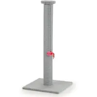 Beeztees Serpa XL Katten Krabpaal - Hoge krabpaal - Met touw - Met balletje - Grijs - 40x40x90 cm