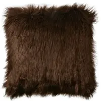Clayre & Eef Kussenhoes 45x45 cm Bruin Synthetisch Vierkant Bruin