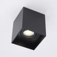 Searchlight Honos Plafondspot Zwart 1 lichts