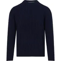Campbell Trui ronde hals Donkerblauw
