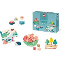 Janod - Box 24 maanden concentratie - Speelset - 4 stuks speelgoed