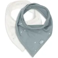 Jollein - Slab Bandana - Katoen - Slabbetjes Baby - 2 Stuks - Twinkling Sea Green - 2 Stuks