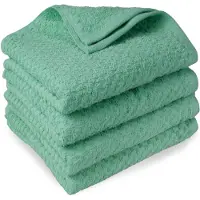 DoubleDry Handdoekenset popcorn weave 4 stuks 70x140 cm 100% katoen -