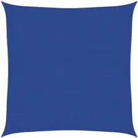 vidaXL Zonnezeil 160 g/m² 2,5x2,5 m HDPE blauw
