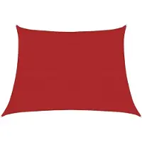 vidaXL Zonnezeil 160 g/m² 4/5x3 m HDPE rood