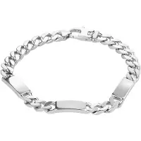 Trendjuwelier huiscollectie Graveerarmband Zilver Plaat 7,0 mm 20 cm