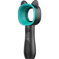 DMV Ventilator - Draadloze - Portable Fan - Bladeless - Bladloos - 3 snelheden - Handventilator - USB Kabel - Kindvriendelijk - Diervriendelijk - Zwart/Blauw