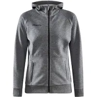 Craft Vest Women Core Soul Full Zip Hood W Dk Grey Melange-XS