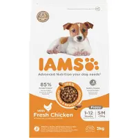 IAMS Hondenvoer Droog Puppy Small/Medium Kip 12 kg