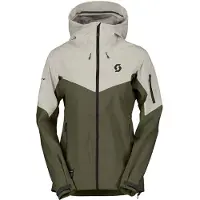 SCOTT - Dames ski jassen - Explorair 3L Jacket W Dust White Douglas Green voor Dames - Maat XS - Kaki