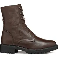 Geox D HOARA - Biker Boots - Lichtgewicht en ademend - DK BROWN - Maat 39