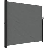 vidaXL Windscherm uittrekbaar 180x600 cm antracietkleurig