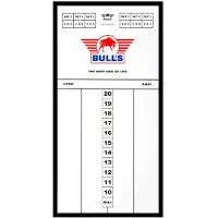 Bull's Styreen Scorebord 60x30 cm Zwart (White)