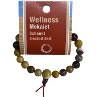 Spiru Edelsteen Armband Mokaiet Powerbead met Uitlegkaart