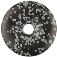 Ruben Robijn Obsidiaan sneeuwvlok donut 40 mm