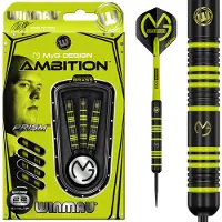 Winmau WINMAY - Michael van Gerwen MvG Ambition Black Coated Brass Dartpijlen - 22 Gram