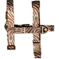 DOGGUO Hondenharnas ZEBRA HARNESS BROWN / BEIGE XS