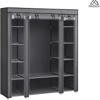 Mazazu MIRA Home - Garderobekast - Kledingkast - Kledingrek Opvouwbaar - Kleding - Kleerkast - Canvas - 150x45x175cm
