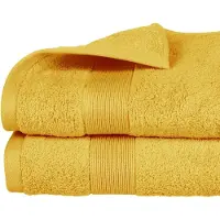 Atmosphera Badhanddoek Towelmaster - okergeel - luxe - 70 x 130 cm - katoen - 450 grams - badkamer handdoek