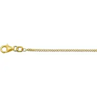 The Jewelry Collection 9 Krt. Ketting Gourmet 1,4 mm - 9 Karaats Geel