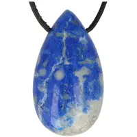 Ruben Robijn Edelsteen druppel hanger lapis lazuli 1st -