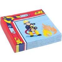 Brandweerman Sam servetten 20 stuks 30 cm rood/blauw