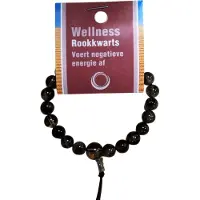 Ruben Robijn Powerbead Armband Rookkwarts (Met Displaykaart)