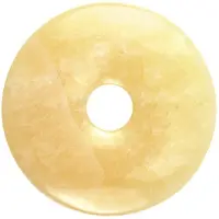 Ruben Robijn Donut 3 cm calciet geel 1st -