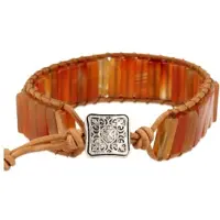 Spiru Edelsteen Armband Carneool Oranje Gipsy
