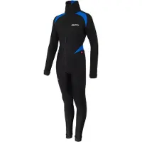Craft Thermo schaatspak colorblock zwart/blauw | Maat M