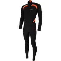 Craft Thermo schaatspak colorblock zwart/oranje | Maat XL