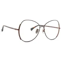 Max mara MM5001 H 57/14/140 Glazen voor Dames Shiny donkerbrons Metaal MM5001 H