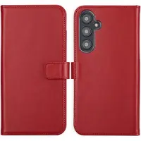 Selencia Echt Leren Bookcase voor de Samsung Galaxy S24 FE - Rood