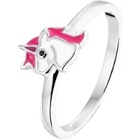 Trendjuwelier huiscollectie Ring Eenhoorn Zilver Gerhodineerd