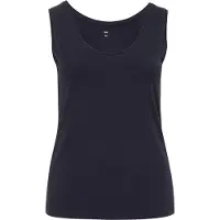 We fashion - Dames nauwsluitend singlet - Curve - Donkerblauw - Katoen - Plus Size Maat: 46