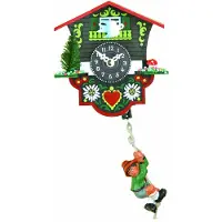 Trenkle - 26_SQ_Bergbeklimmer - Wandklok - kwarts - Miniatur-Uhr