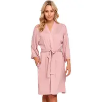 Doctor Nap Badjas Dames Bamboe Flamingo SWB.9999 XL